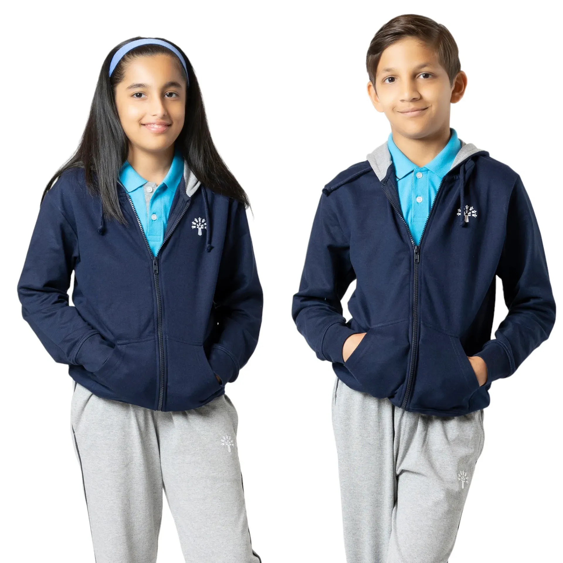 Hoodie Zip Jacket (Boys & Girls) (XS)